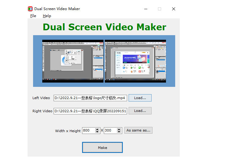 Dual Screen Video Makerͼ2