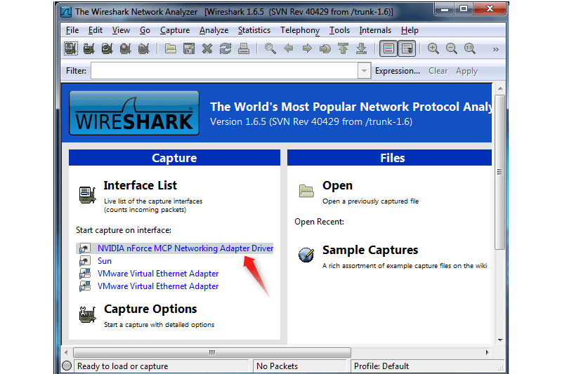 Wireshark PC˽ͼ1