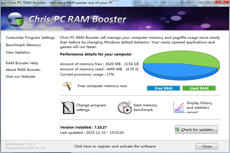 Chris-PC RAM Boosterwindowsͻ˽ͼ