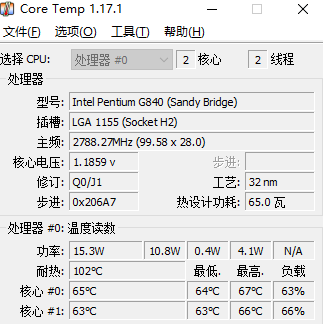 CoreTemp x32ͼ1