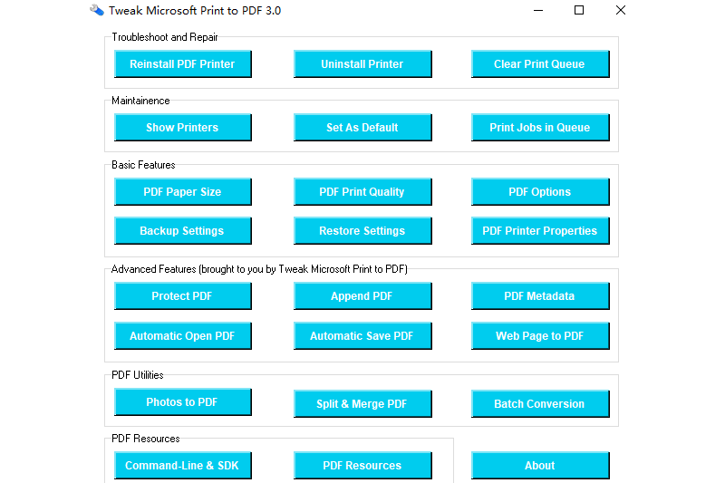 Tweak Microsoft Print to PDFͼ1