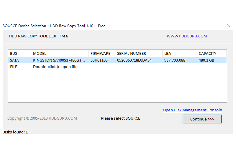 HDD Raw Copy Toolͼ1