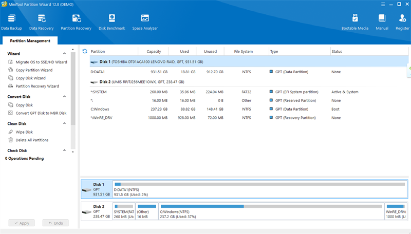 MiniTool Partition Wizardͼ1