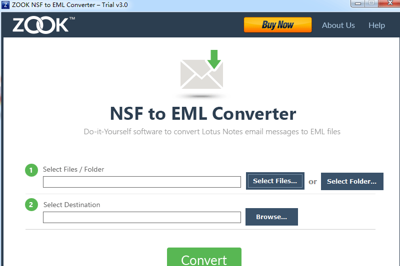 ZOOK NSF to EML Converterͼ1